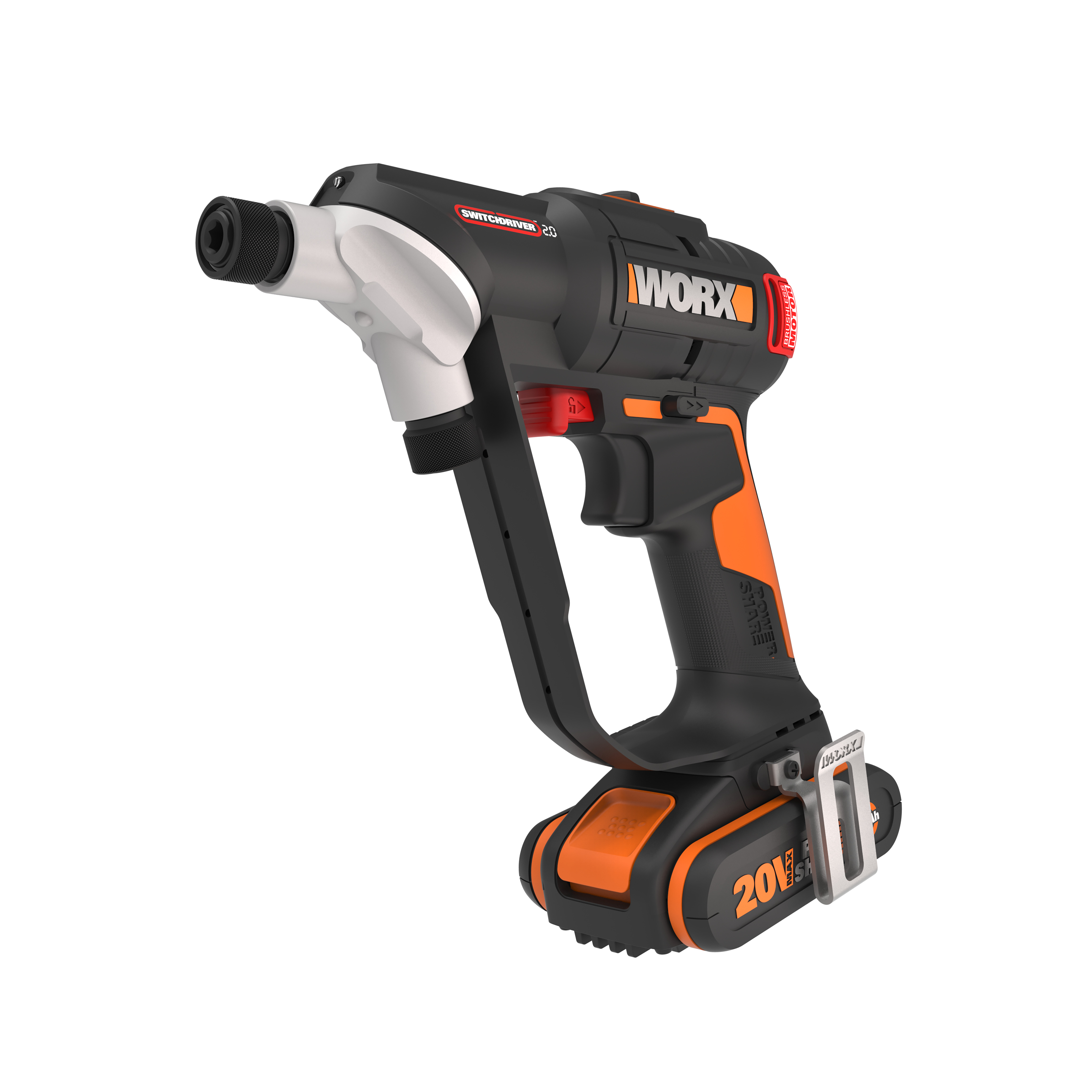 Worx WX177 Taladro Atornillador SwitchDriver BL 20V 1bat 2.0Ah